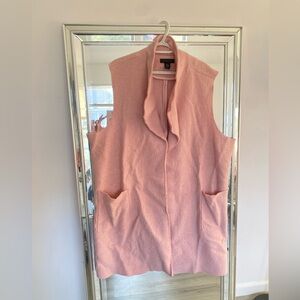 Pink Wool Vest Coat
